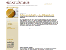Tablet Screenshot of einkaufsmeile.blogieren.com