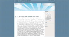 Desktop Screenshot of nepal-ohne-ben.blogieren.com