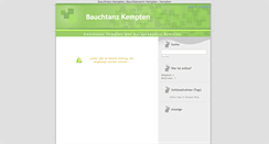 Desktop Screenshot of bauchtanz-kempten.blogieren.com